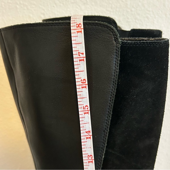 Lucky Brand Timinii black genuine leather knee high riding boots S 7.5 EU 38 - Picture 14 of 16
